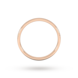 Goldsmiths 2.5mm Slight Court Standard  Wedding Ring In 9 Carat Rose Gold - Ring Size H.5