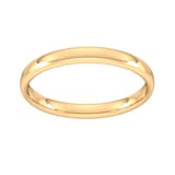 Goldsmiths 2.5mm Slight Court Standard  Wedding Ring In 18 Carat Yellow Gold