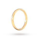 Goldsmiths 2.5mm Slight Court Standard  Wedding Ring In 18 Carat Yellow Gold - Ring Size K