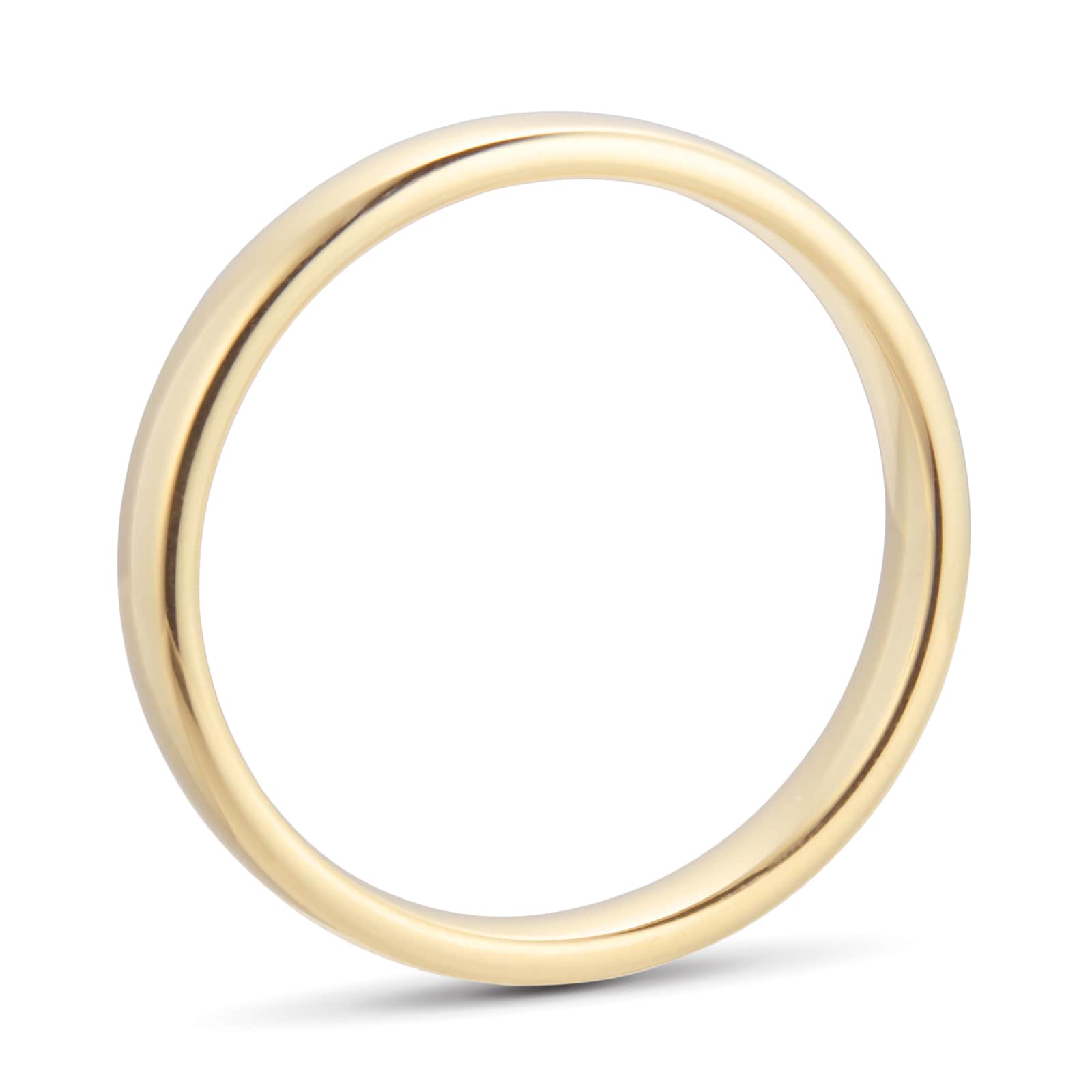 Goldsmiths 3mm Slight Court Standard Wedding Ring In 18 Carat Yellow Gold Goldsmiths 3mm Slight Court Standard Wedding Ring In 18 Carat Yellow Gold