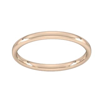 Goldsmiths 2mm Slight Court Standard Wedding Ring In 18 Carat Rose Gold Goldsmiths 2mm Slight Court Standard Wedding Ring In 18 Carat Rose Gold