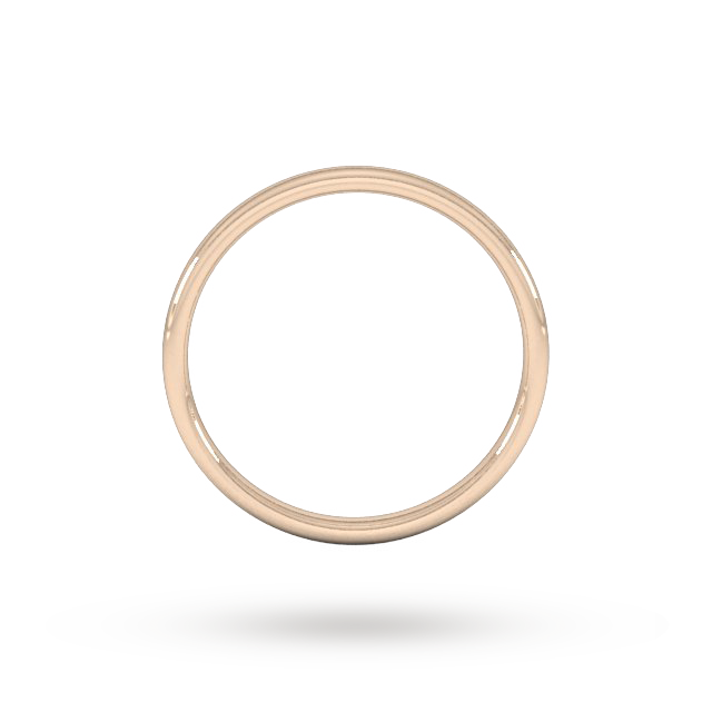 Goldsmiths 2mm Slight Court Standard Wedding Ring In 18 Carat Rose Gold - Ring Size S Goldsmiths 2mm Slight Court Standard Wedding Ring In 18 Carat Rose Gold - Ring Size S