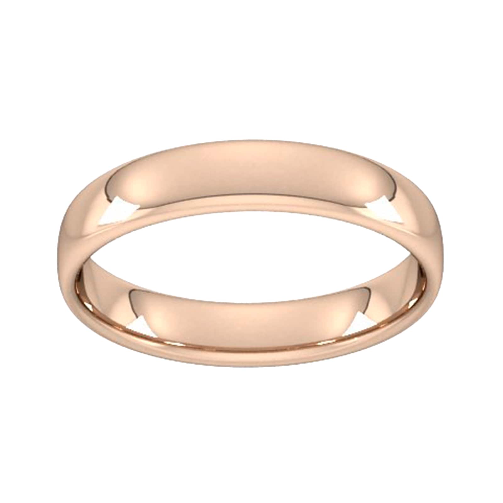Goldsmiths 4mm Slight Court Standard Wedding Ring In 18 Carat Rose Gold - Ring Size Z Goldsmiths 4mm Slight Court Standard Wedding Ring In 18 Carat Rose Gold - Ring Size Z