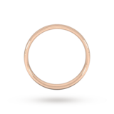 Goldsmiths 4mm Slight Court Standard  Wedding Ring In 18 Carat Rose Gold - Ring Size J