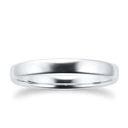 08300145 - 2.5mm Slight Court Standard Wedding Ring In Platinum