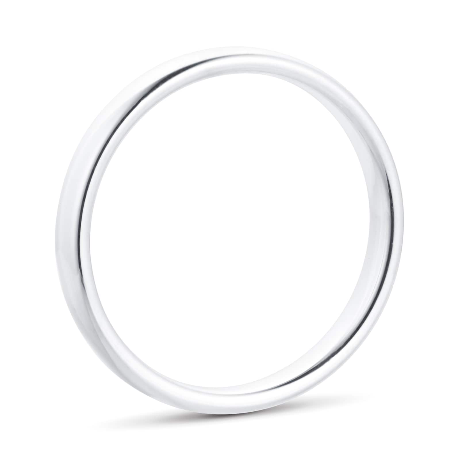 Goldsmiths 2.5mm Slight Court Standard Wedding Ring In Platinum Goldsmiths 2.5mm Slight Court Standard Wedding Ring In Platinum