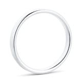 Goldsmiths 2.5mm Slight Court Standard  Wedding Ring In Platinum