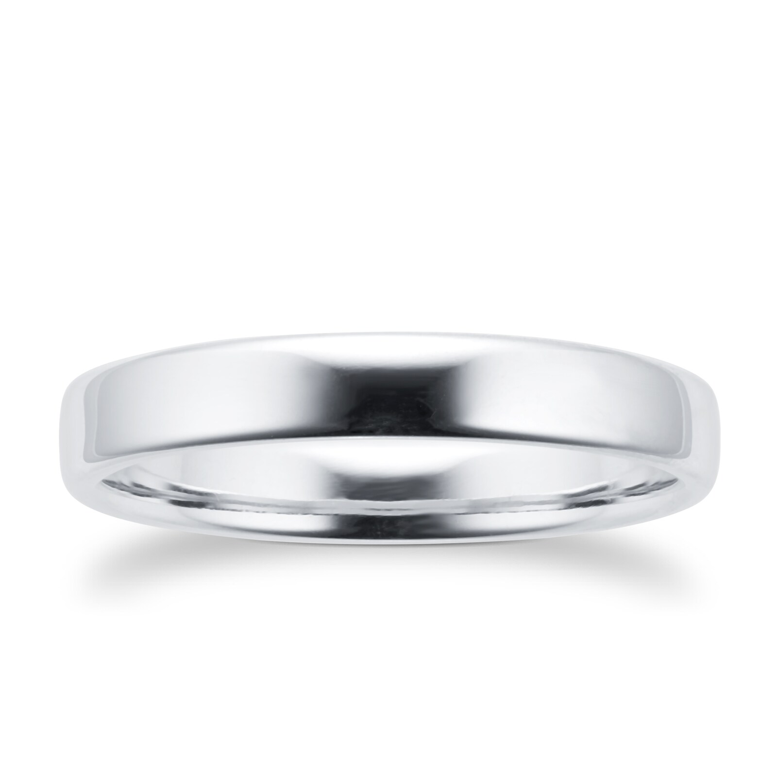 Goldsmiths 3mm Slight Court Standard Wedding Ring In Platinum - Ring ...