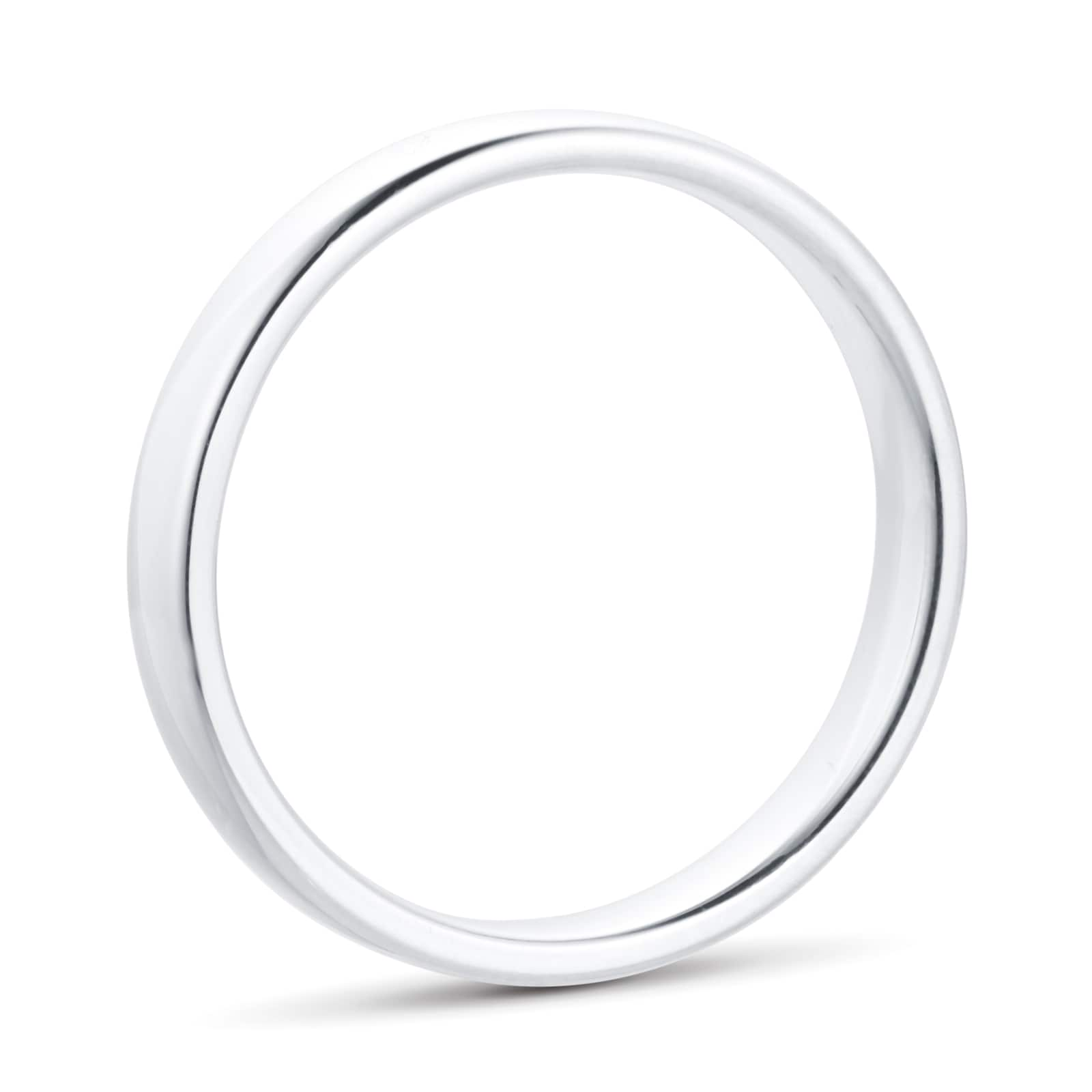 Goldsmiths 3mm Slight Court Standard Wedding Ring In Platinum GSBL 3MM ...