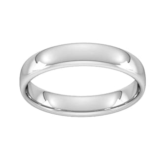 Best Luxury 
4mm Slight Court Standard  Wedding Ring In 950  Palladium
