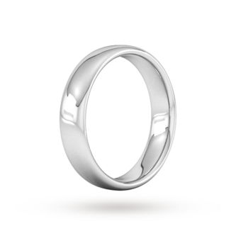 Best Luxury 
5mm Slight Court Heavy  Wedding Ring In 950  Palladium