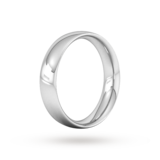 Goldsmiths 5mm Traditional Court Heavy Wedding Ring In 9 Carat White Gold