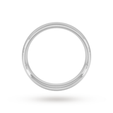 Goldsmiths 5mm Traditional Court Heavy Wedding Ring In 9 Carat White Gold