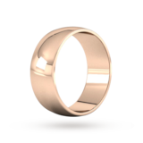 Goldsmiths 8mm D Shape Standard  Wedding Ring In 18 Carat Rose Gold - Ring Size P