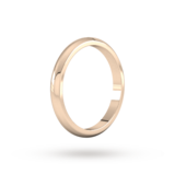 Goldsmiths 2.5mm D Shape Heavy  Wedding Ring In 18 Carat Rose Gold