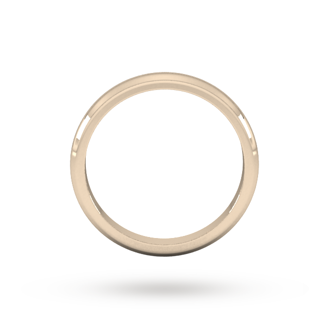 Goldsmiths 2.5mm D Shape Heavy  Wedding Ring In 18 Carat Rose Gold - Ring Size K