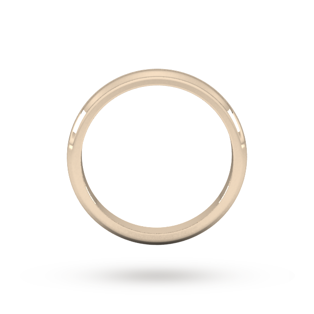 Goldsmiths 2.5mm D Shape Heavy  Wedding Ring In 18 Carat Rose Gold