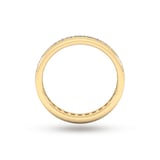 Goldsmiths 0.81 Carat Total Weight Brilliant Cut Scalloped Channel Set  Diamond Wedding Ring In 9 Carat Yellow Gold