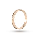 Goldsmiths 2.5mm Hand Engraved  Wedding Ring In 18 Carat Rose Gold