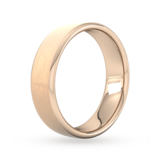 Goldsmiths 6mm Slight Court Heavy Matt Finished Wedding Ring In 18 Carat Rose Gold - Ring Size Q