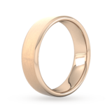Goldsmiths 6mm Slight Court Extra Heavy Matt Finished Wedding Ring In 18 Carat Rose Gold - Ring Size J