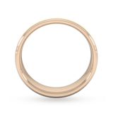 Goldsmiths 6mm Slight Court Extra Heavy Matt Finished Wedding Ring In 18 Carat Rose Gold - Ring Size J