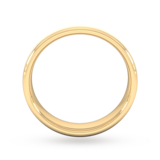 Goldsmiths 5mm D Shape Heavy Matt Finished Wedding Ring In 9 Carat Yellow Gold