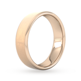 Goldsmiths 6mm D Shape Standard Matt Finished Wedding Ring In 9 Carat Rose Gold - Ring Size K
