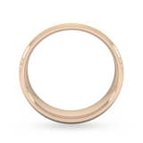 Goldsmiths 6mm D Shape Standard Matt Finished Wedding Ring In 18 Carat Rose Gold - Ring Size Q