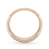 Goldsmiths 6mm Slight Court Extra Heavy Polished Chamfered Edges With Matt Centre Wedding Ring In 18 Carat Rose Gold - Ring Size I