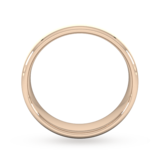 Goldsmiths 6mm Flat Court Heavy Polished Chamfered Edges With Matt Centre Wedding Ring In 18 Carat Rose Gold