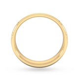 Goldsmiths 6mm Traditional Court Heavy Polished Chamfered Edges With Matt Centre Wedding Ring In 18 Carat Yellow Gold