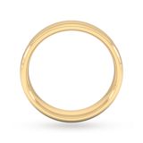 Goldsmiths 5mm Slight Court Heavy Milgrain Centre Wedding Ring In 18 Carat Yellow Gold - Ring Size Q
