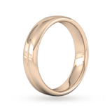 Goldsmiths 5mm Slight Court Heavy Milgrain Centre Wedding Ring In 18 Carat Rose Gold - Ring Size Q