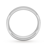 Goldsmiths 6mm Traditional Court Standard Milgrain Centre Wedding Ring In 950  Palladium - Ring Size Q