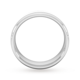 Goldsmiths 6mm Traditional Court Heavy Matt Finish With Double Grooves Wedding Ring In Platinum