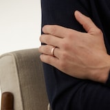 Goldsmiths 5mm Traditional Court Heavy Polished Finish With Grooves Wedding Ring In 9 Carat Rose Gold