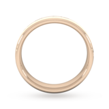 Goldsmiths 5mm Traditional Court Standard Centre Groove With Chamfered Edge Wedding Ring In 9 Carat Rose Gold - Ring Size Q