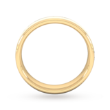 Goldsmiths 5mm D Shape Standard Centre Groove With Chamfered Edge Wedding Ring In 18 Carat Yellow Gold