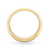 Goldsmiths 5mm Slight Court Extra Heavy Diagonal Matt Finish Wedding Ring In 9 Carat Yellow Gold - Ring Size Q