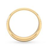 Goldsmiths 6mm Flat Court Heavy Diagonal Matt Finish Wedding Ring In 9 Carat Yellow Gold - Ring Size O