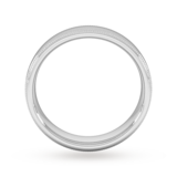 Goldsmiths 5mm Slight Court Extra Heavy Milgrain Edge Wedding Ring In Platinum