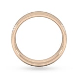 Goldsmiths 6mm Flat Court Heavy Milgrain Edge Wedding Ring In 18 Carat Rose Gold - Ring Size S