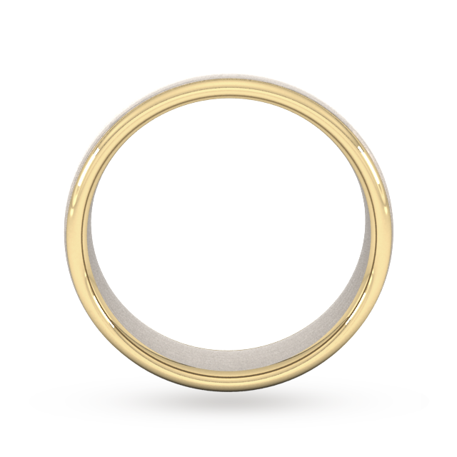 Goldsmiths 5mm Wedding Ring In 9 Carat Rose & Yellow Gold