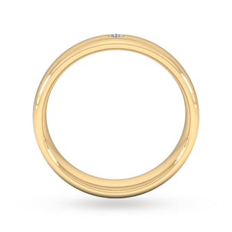 Goldsmiths 5mm Brilliant Cut Diamond Set Wedding Ring In 18 Carat Yellow Gold Goldsmiths 5mm Brilliant Cut Diamond Set Wedding Ring In 18 Carat Yellow Gold
