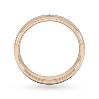 Goldsmiths 5mm Brilliant Cut Diamond Set Wedding Ring In 18 Carat Rose Gold Goldsmiths 5mm Brilliant Cut Diamond Set Wedding Ring In 18 Carat Rose Gold