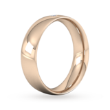Goldsmiths 6mm Brilliant Cut  Diamond Set Wedding Ring In 9 Carat Rose Gold