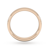 Goldsmiths 4mm Slight Court Extra Heavy Milgrain Centre Wedding Ring In 18 Carat Rose Gold - Ring Size Q