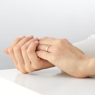 Goldsmiths 4mm Traditional Court Heavy Polished Finish With Grooves Wedding Ring In 18 Carat Yellow Gold