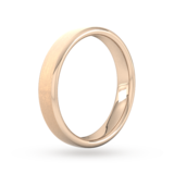 Goldsmiths 4mm Slight Court Standard Matt Finished Wedding Ring In 18 Carat Rose Gold - Ring Size Q
